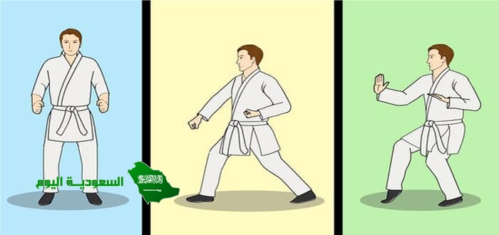 الصورة التي امامك لمهارة في رياضة الكاراتية هي